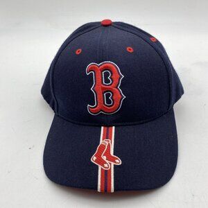 Vtg Boston Red Sox Baseball Cap Hat Twins Enterprise Blue Adjust MLB Wool Blend‎